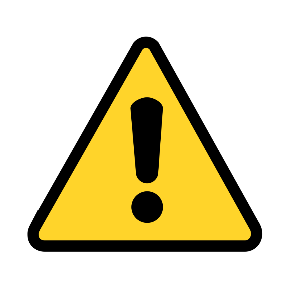 Yellow Attention Triangle sign